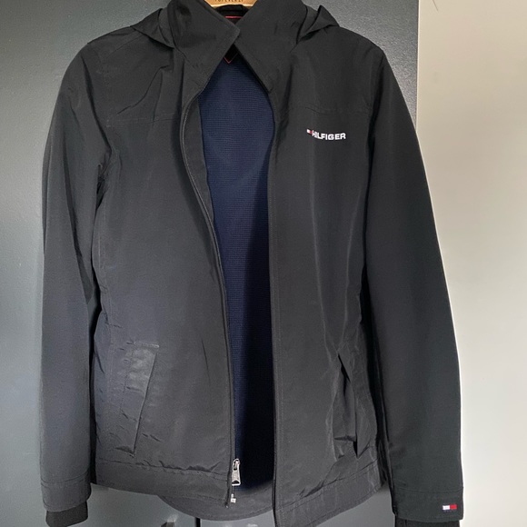 TOMMY HILFIGER logo hooded jacket - Picture 1 of 2